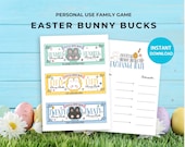 Bunny Bucks: Easter Play Money, Egg Hunt Reward (Printable Download)