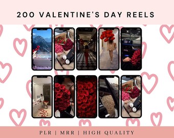 Valentine's Day Instagram Reels: Canva Video Bundle (MRR)