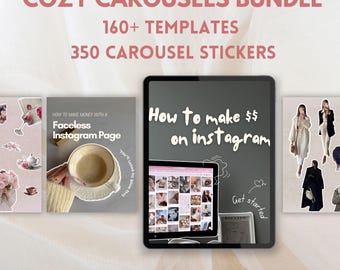 Cozy Carousel Templates for Instagram - Aesthetic Social Media Marketing