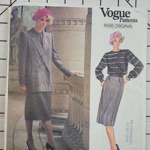 80s Christian Dior Womens Below Hip Jacket, Skirt & Blouse 80s Christian Dior Womens Below Hip Jacket, Skirt & Blouse
