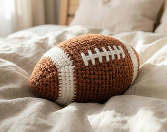 Crochet Football Helmet Giants Pattern | NFL Ball Amigurumi (PDF Download)