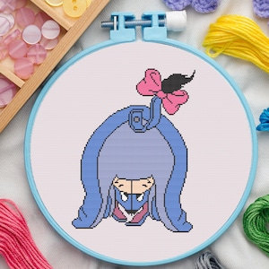 Donkey Cross Stitch Pattern for Beginners. Animal Cross Stitch Pattern. Cartoon Cross Stitch Pattern. PDF Pattern Cross Stitch