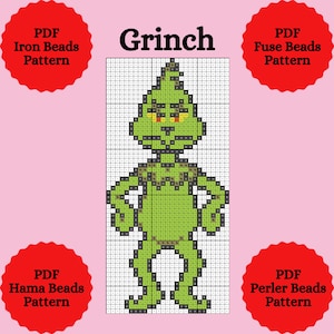 Hama Beads Pattern. Perler Beads Pattern. Iron Beads Pattern. Fuse Beads Pattern. Hama Beads Template. Perler Beads Template. PDF Template