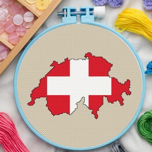 Switzerland Cross Stitch Pattern. Cross Stitch Pattern Switzerland. Switzerland PDF Pattern Cross Stitch. Switzerland Cross Stitch Pattern