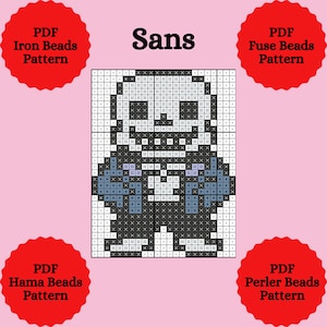 Hama Beads Pattern. Perler Beads Pattern. Iron Beads Pattern. Fuse Beads Pattern. Hama Beads Template. Perler Beads Template. PDF Template
