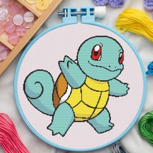 Water Type #7 Cross Stitch Pattern for Beginners. Easy Cross Stitch Pattern. PDF Pattern Cross Stitch. Anime Cross Stitch Pattern