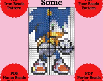 Hama-kralenpatroon. Perler-kralenpatroon. Patroon met ijzeren kralen. Strijkkralenpatroon. Hama-kralensjabloon. Sjabloon voor Perler-kralen. Pdf-sjabloon