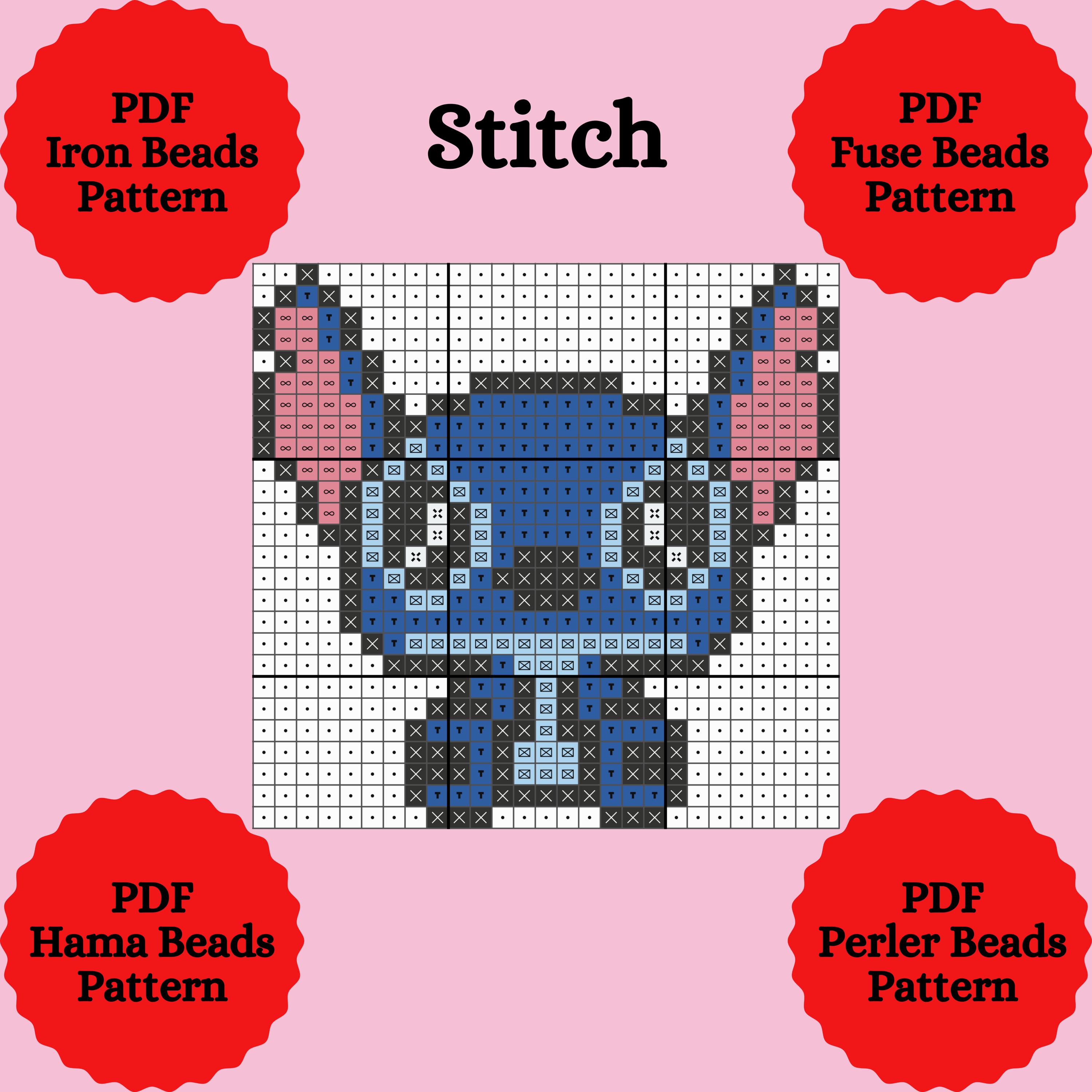 Hama様　オーダー Hama Beads Pattern. Perler Beads Pattern. Iron Beads Pattern. Fuse