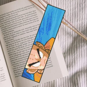 Anime Bookmark Cross Stitch Pattern. Cross Stitch Pattern Bookmark. Bookmark Cross Stitch Pattern. PDF Pattern Cross Stitch