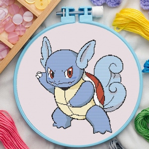 Water Type #8 Cross Stitch Pattern for Beginners. Easy Cross Stitch Pattern. PDF Pattern Cross Stitch. Anime Cross Stitch Pattern