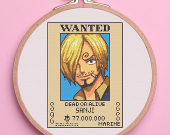 Patrones de punto de cruz de Pirate Bounty. Patrón de punto de cruz de carteles de "Se busca pirata". Patrón de punto de cruz geek. Punto de cruz nerd. PDF instantáneo.