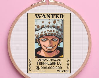 Patrones de punto de cruz de Pirate Bounty. Patrón de punto de cruz de carteles de "Se busca pirata". Patrón de punto de cruz geek. Punto de cruz nerd. PDF instantáneo.