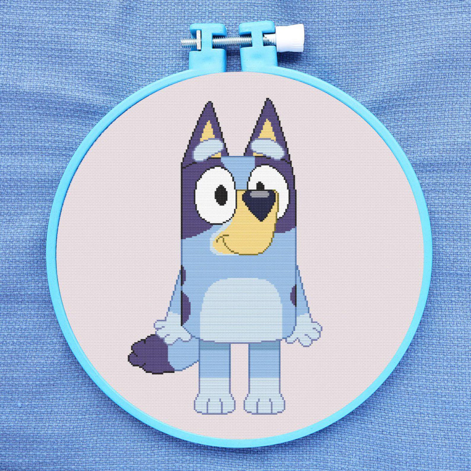 Bluey Cross Stitch Pattern for Beginners. Easy Cross Stitch Pattern ...