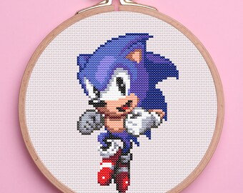 Hedgehog Cross Stitch Pattern. Anime Cross Stitch Pattern Easy Cross Stitch Pattern. PDF Pattern Cross Stitch. Instant Download