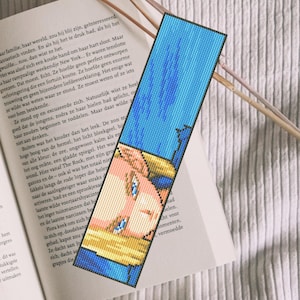 Anime Bookmark Cross Stitch Pattern. Cross Stitch Pattern Bookmark. Bookmark Cross Stitch Pattern. PDF Pattern Cross Stitch