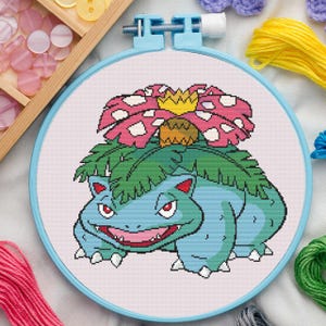 Grass Type #3 Cross Stitch Pattern for Beginners. Easy Cross Stitch Pattern. PDF Pattern Cross Stitch. Anime Cross Stitch Pattern