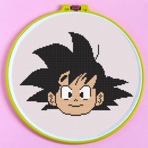 Anime Cross Stitch Pattern for Beginners. Easy Cross Stitch Pattern. PDF Pattern Cross Stitch