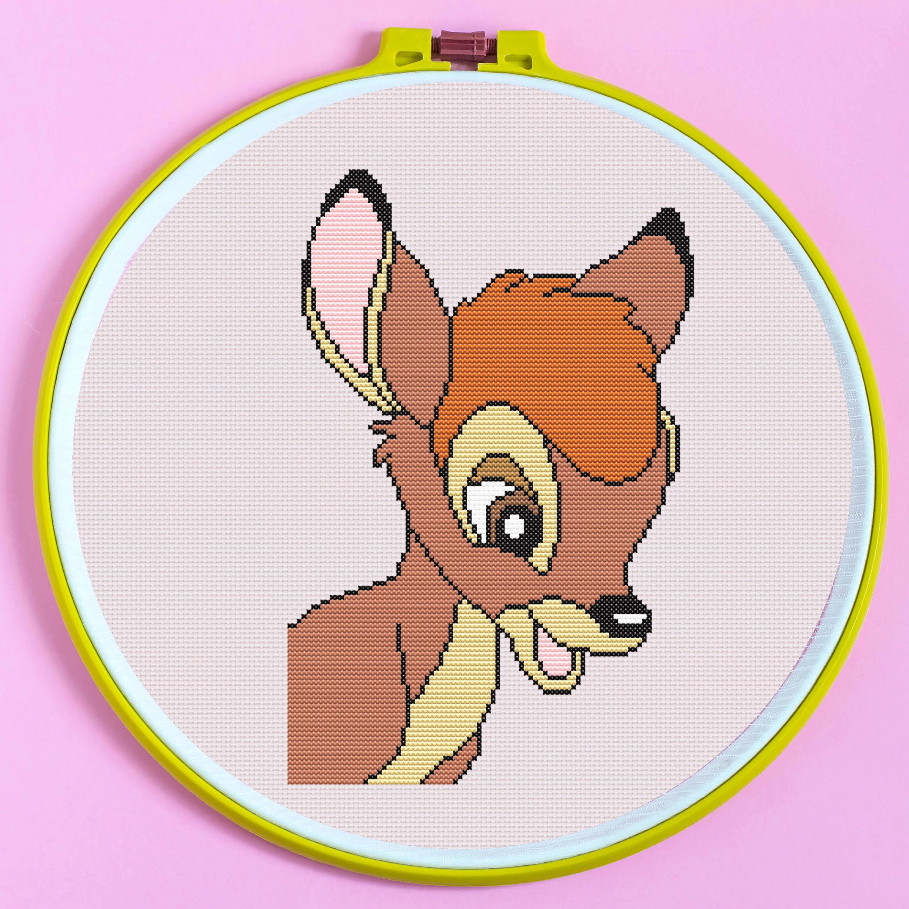 Bambi Cross Stitch Pattern. Cute Cross Stitch Pattern. Animals Cross ...