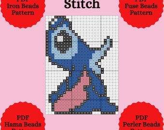 Hama-kralenpatroon. Perler-kralenpatroon. Patroon met ijzeren kralen. Strijkkralenpatroon. Hama-kralensjabloon. Sjabloon voor Perler-kralen. Pdf-sjabloon