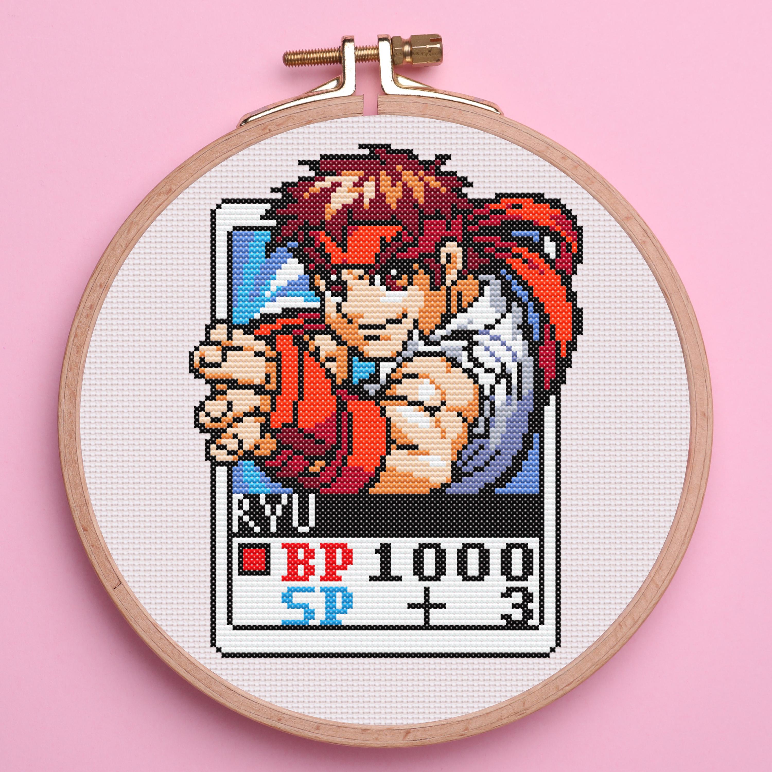 Ryu Pixel Art - Etsy Hong Kong