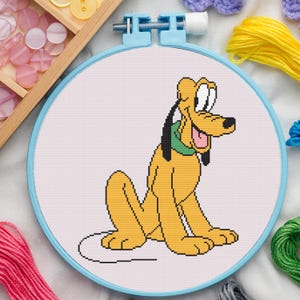 Dog Cross Stitch Pattern for Beginners. Animal Cross Stitch Pattern. Cartoon Cross Stitch Pattern. PDF Pattern Cross Stitch