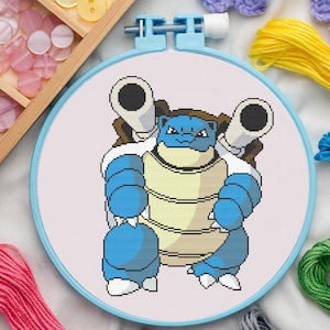 Water Type #9 Cross Stitch Pattern for Beginners. Easy Cross Stitch Pattern. PDF Pattern Cross Stitch. Anime Cross Stitch Pattern