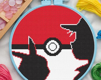 Anime Cross Stitch Pattern for Beginners. Easy Cross Stitch Pattern. PDF Pattern Cross Stitch. Anime Cross Stitch Pattern