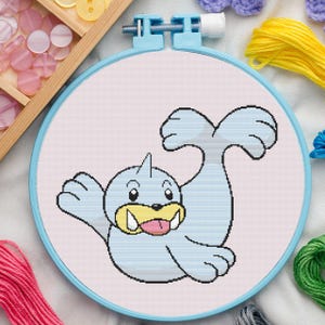 Water Type #86 Cross Stitch Pattern for Beginners. Easy Cross Stitch Pattern. PDF Pattern Cross Stitch. Anime Cross Stitch Pattern