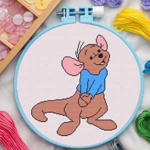 Baby Kangaroo Cross Stitch Pattern for Beginners. Animal Cross Stitch Pattern. Cartoon Cross Stitch Pattern. PDF Pattern Cross Stitch