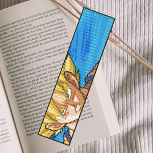 Anime Bookmark Cross Stitch Pattern. Cross Stitch Pattern Bookmark. Bookmark Cross Stitch Pattern. PDF Pattern Cross Stitch