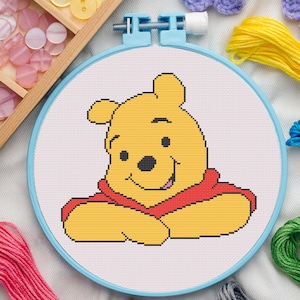 Bear Cross Stitch Pattern for Beginners. Animal Cross Stitch Pattern. Cartoon Cross Stitch Pattern. PDF Pattern Cross Stitch