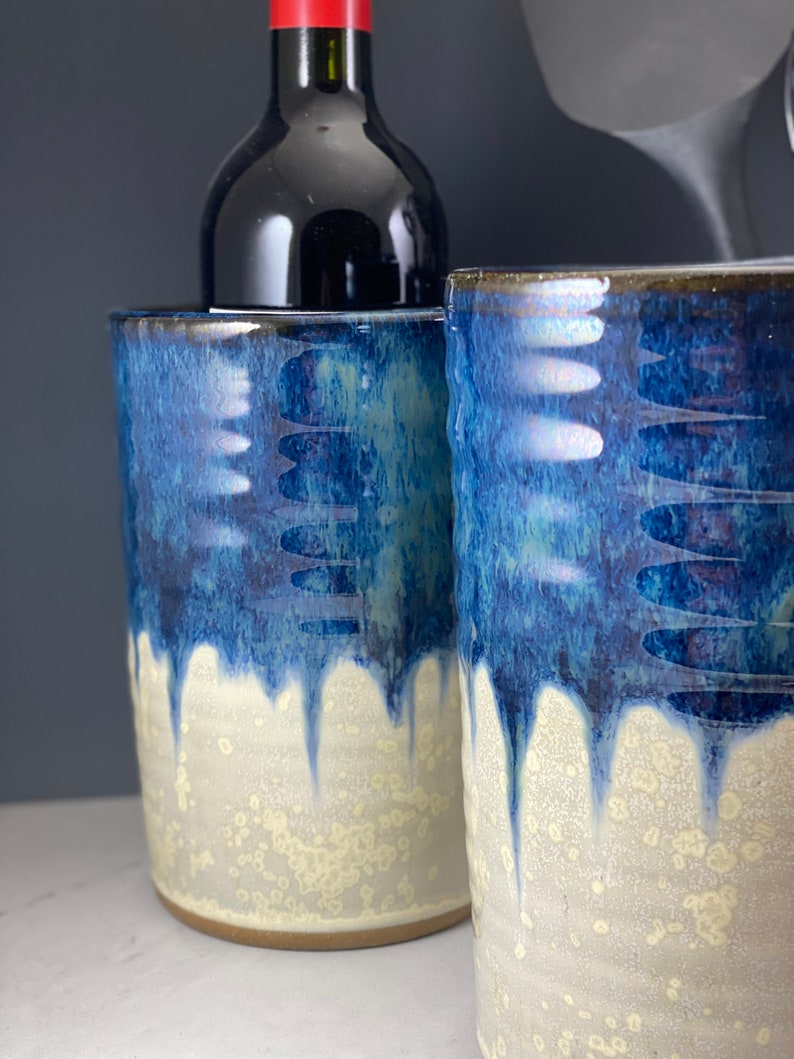 Wine chiller wine cooler ceramic wine cooler wine bottle Etsy