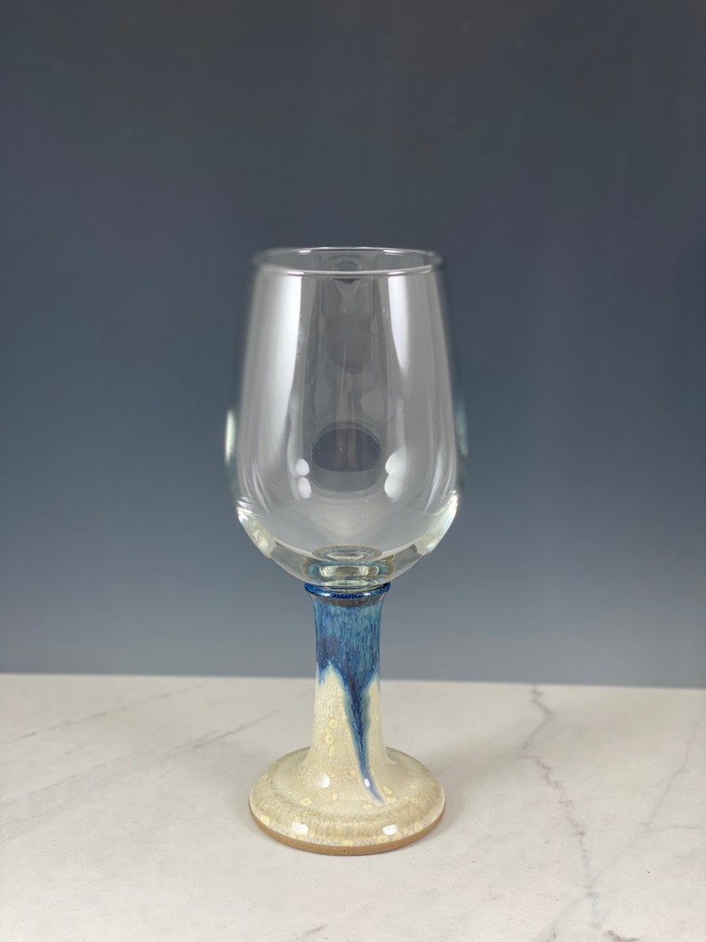 Wine glass ceramic wine stem ceramic wine glass hand Etsy