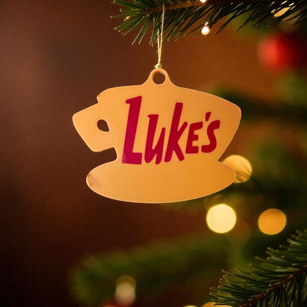 Stars Hohle Coffee Shop Schild Weihnachtskugel - Luke's Diner inspiriert Urlaub Ornament