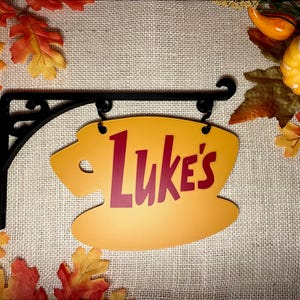 Cartello Luke's Diner - Arte murale Gilmore Girls - Regalo ispirato a Stars Hollow