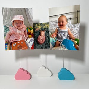 Porte-photos nuage polaroid, porte-photos pour chambre de bébé, cadeau de baby shower