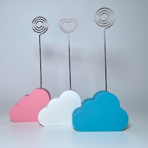 Wolk polaroid houder fotoclip - fotostandaard voor babykamer - kraamcadeau
