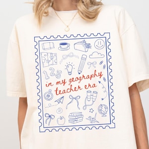Geography Teacher Shirt In My Teacher Era Geography Teacher Gift Geography Educator Tee Geography Teacher Appreciation Gift Social Studies