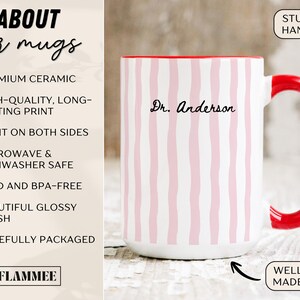Custom Doctor Mug Gift New Doctor Coffee Cup Doctorate Mug PhD Graduation Gift for Doctoral Graduate Personalized Doctor Gift New Dr Gift