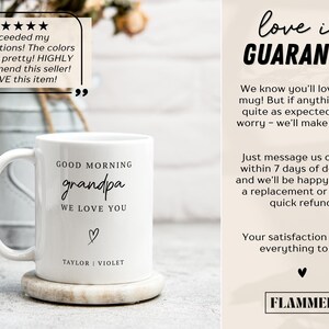 Custom Photo Grandpa Mug with Grandkids Names Personalized Grandpa Cup Grandpa Photo Gift Father’s Day Gift for Grandpa Gift from Grandkids