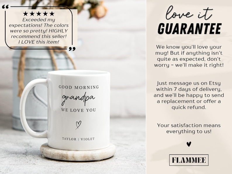 Custom Photo Grandpa Mug with Grandkids Names Personalized Grandpa Cup Grandpa Photo Gift Father’s Day Gift for Grandpa Gift from Grandkids