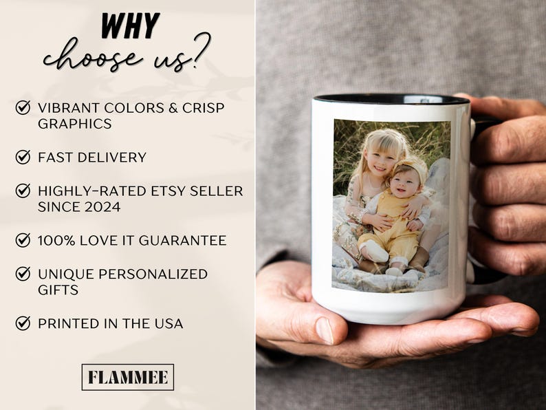 Custom Photo Grandpa Mug with Grandkids Names Personalized Grandpa Cup Grandpa Photo Gift Father’s Day Gift for Grandpa Gift from Grandkids