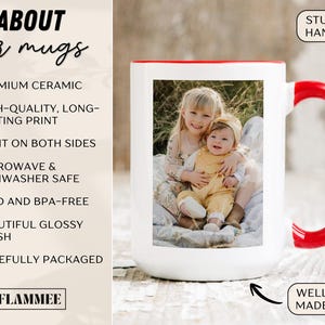 Custom Photo Grandpa Mug with Grandkids Names Personalized Grandpa Cup Grandpa Photo Gift Father’s Day Gift for Grandpa Gift from Grandkids