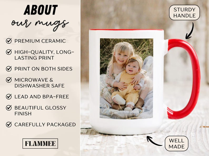 Custom Photo Grandpa Mug with Grandkids Names Personalized Grandpa Cup Grandpa Photo Gift Father’s Day Gift for Grandpa Gift from Grandkids