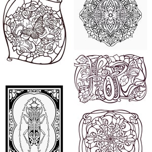 Digital Download Coloring Page to Print and Color as Many Times as You Like image 3