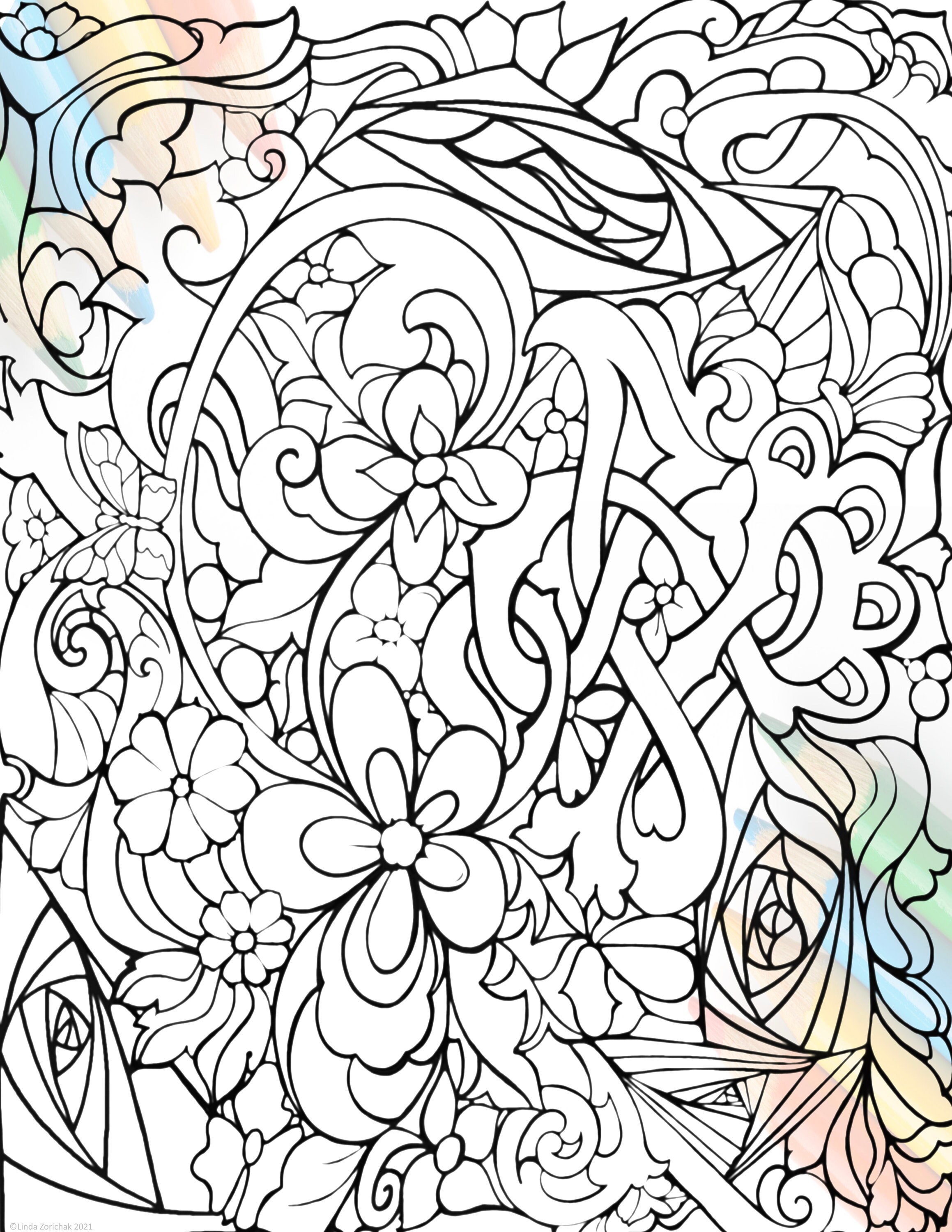 Digital Download Coloring Page to Print and Color as Many | Etsy