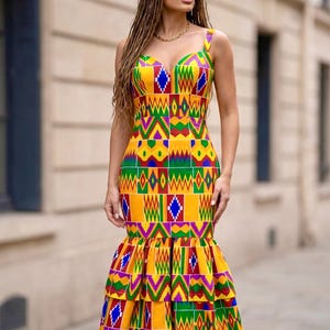 Kente Mermaid Dress - Etsy