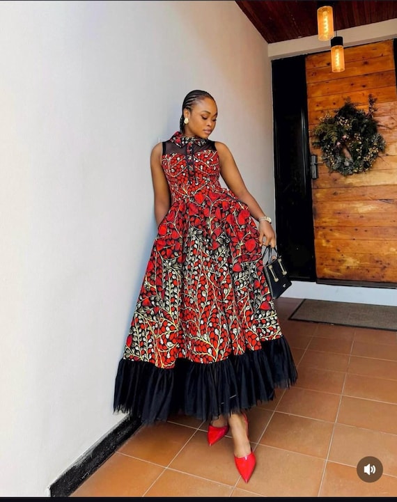 Ankara Wedding Guest Dresses African Print Wedding Dresses