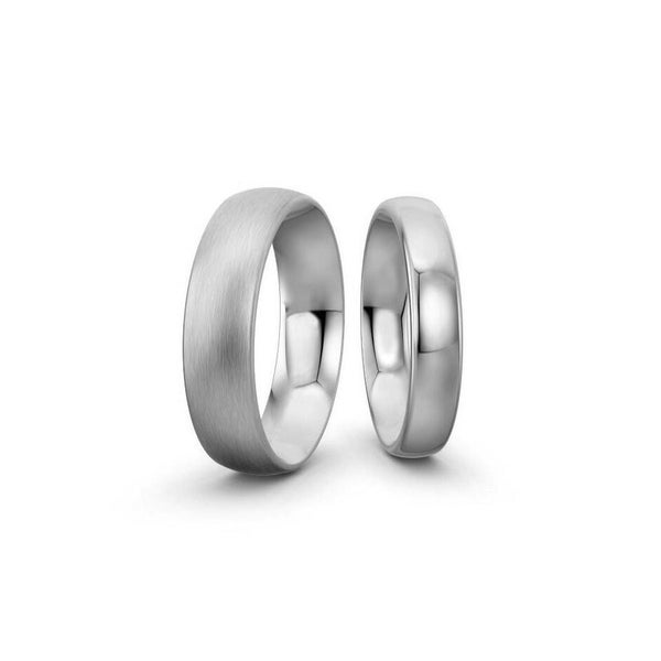 DOME wedding band ring in 2mm 3mm 4mm 5mm 6mm crafted in stainless steel  by Taormina Jewelry