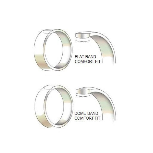 FLAT wedding band ring in 2mm 3mm 4mm 5mm 6mm crafted in stainless